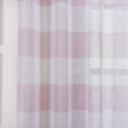 thumbnail image 4 of BalsaCircle 52" x 84" White Blush Faux Linen Sheer Stripe Curtains Drapes Panels Window Treatments Decorations, 4 of 4
