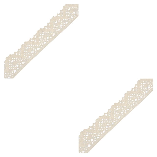 kurtrusly 1 Roll Lace Craft Ribbon Useful Sewing Accessory Good-looking Lace Trim Type11 2Set