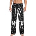 thumbnail image 1 of Balery I love Math print Men's Pajama Pants,Ultra Lightweight Pjs,Lounge Pant-Small, 1 of 6