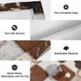 thumbnail image 6 of Brown Beige Outdoor Rug for Patio/Deck/Porch, Non-Slip Large Area Rug 4 x 6 Ft, Vintage Art Plaid Farmhouse Checkered Indoor Outdoor Rugs Washable Area Rugs, Reversible Camping Rug Carpet Runner, 6 of 8