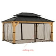 thumbnail image 4 of Sunjoy Replacement Mosquito Netting Panles,Waterproof 4-Panel Screen Walls for 12 x 16 ft  Gazebo, Patio & Backyard Protection, 4 of 5