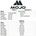 thumbnail image 3 of 5XL Extra Large Mojo Men Womens Ankle Support Socks 20-30mmHg - Black, 5X-Large, 3 of 9