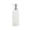 Silver, variant on Clear Glass Soap Dispenser Refillable Pump Bottle, Luxury Liquid Hand Wash Container For Kitchen Bathroom And Guest Powder Room