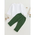 thumbnail image 4 of Bagilaanoe 2pcs Toddler Baby Boys Long Pants Set Long Sleeve Shirts Tops + Trousers 6M 12M 18M 24M 3T 4T Kids Casual Outfits, 4 of 9