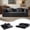Antique Grey, variant on Eyisean 74" Convertible Sleeper Sofa Bed, 5-in-1 Floor Sofa with Removable Armrests, Corduroy Fabric Boneless Couch, No Assembly, for Living Room, Dorm, Studio