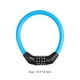 thumbnail image 2 of Candado de seguridad para bicicleta con combinación de código de 4 dígitos, candado de Cable antirrobo para bicicleta MTB, 2 of 2