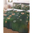 thumbnail image 3 of Quilts Full Size, Pink Spring Flowers Soft Comforter Bedding Set for Bed, Botanical Summer Floral Farmhouse Lightweight Quilted Bedspread with Pillow Cover(2 Pieces) for All Season, 78x90 Inch, 3 of 6
