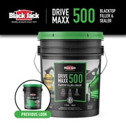 Black Jack Drive-Maxx 500 Premium 5 Year Filler & Sealer, 5 Gallons, Fills Small Cracks, Fast Dry Technology, Stand Up To Heavy Vehicles, Driveway Sealer Asphalt