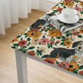 thumbnail image 4 of BANET Cute Dachshund Dogs Flower Dog Print Tablecloth Table Cover For Kitchen Dining Decor Party Tablecloths White, 4 of 7