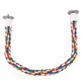 thumbnail image 4 of Herwey Bird Parrot Colorful Cotton Rope Standing Perch Bird Bungee Toy,Bird Standing Perch, Parrot Standing Perch, 4 of 7