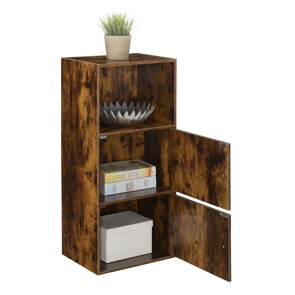 Convenience Concepts Xtra Storage 2 Door Cabinet with Shelf, Barnwood