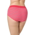 thumbnail image 3 of Kindly Yours Women’s Natural Comfort Cotton Modal Modern Brief Underwear, 3-Pack, Sizes XS-XXXL, 3 of 7