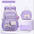 thumbnail image 5 of Girls Backpack Bow Backpack for School with Lunch Box Pencil Case Girls Backpack, 5 of 6