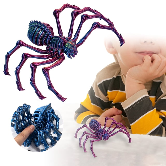 3D Printed Springy Novelty Toy for Kids Halloween Party Prank Practical Jokes Elastic Jumping