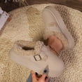thumbnail image 4 of SBYOJLPB Women's Closed-Toe Slipper Solid Color Comfortable Soft Thick Sole Warm Casual Slippers, 4 of 8