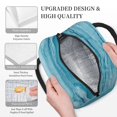 thumbnail image 5 of Haiem Teal Turquoise Fluid Stripes Printed Lunch Bag Women, Lunch Box Lunch Bag for Women, Small Leakproof Cute Lunch Tote Large Capacity Reusable Insulated Cooler Lunch Container, 5 of 6