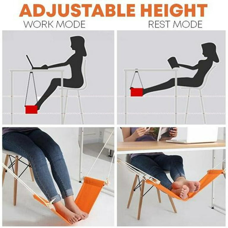New Home&Outdoor Portable Mini Office Foot Rest Stand Desk Feet Hammock