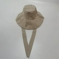 thumbnail image 3 of CoCopeaunts Women Bucket Hat Distressed Sun Protection Cotton Beach Sun Hat Summer Wide Brim Fisherman Hat Wide Chin Strap, 3 of 8