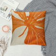 thumbnail image 2 of Fenyluxe Throw Pillow Covers Orange Hibiscus Cushion Pillow Case Home Decor Pillowcase 12x12in, 2 of 5