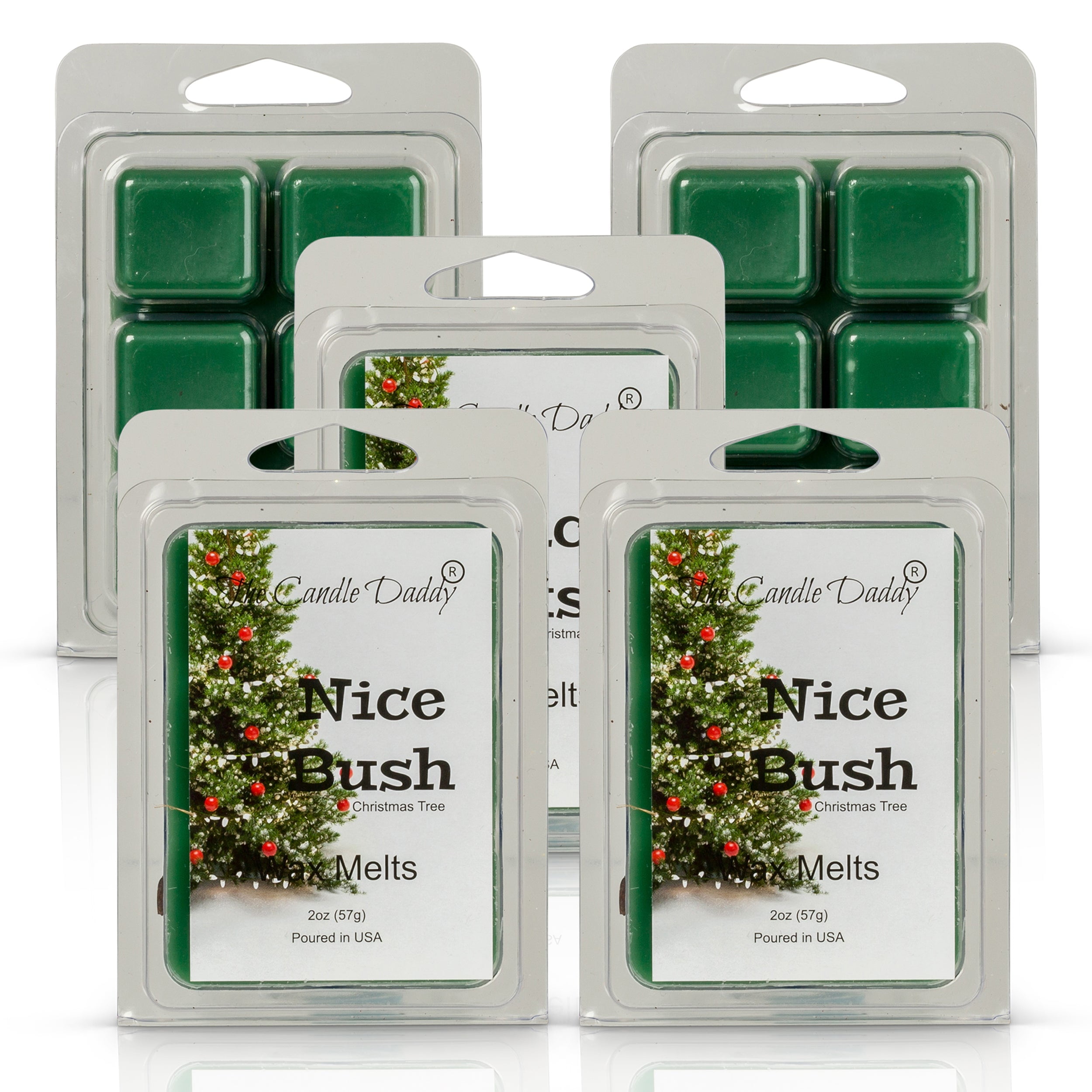 Pine Wax Melts Variety Pack - Bayberry Fir, Christmas Tree, Mistletoe Moments - Highly Scented + Natural Oils - Shortie's Candle Company, Size: 9 oz.