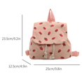 thumbnail image 3 of Weebloom Strawberry School Backpack For Kids Girls Elegant Large Capacity Casual Backpack For Fall Winter Versatile Daypack Bookbag Elementary Middle School Pink, 3 of 3