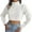White, variant on Duoif Sweaters for Women Trendy Women's Long Sleeved Floral Knitted Soft Pullover Short Sweater Women's Sweaters Womens Tops Brown L