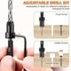 thumbnail image 5 of Countersink Drill Bit Set, 5 Pcs Woodworking Tapered Drill Bits for 4, 6, 8, 10, 12 Screws, Replace, 5 of 5