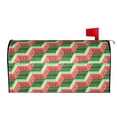 thumbnail image 3 of Fotbe Geometric Watermelon Mailbox Covers Post Letter Box Cover Garden Decor Standard Size-25.5x21 in, 3 of 9