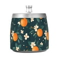 thumbnail image 7 of Yayeee Ashtray with Lid for Cigarette Smokeless Stainless Steel Home Ash Holder, Green Floral Oranges, 7 of 7