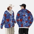 thumbnail image 6 of Gaeub Abstract Colorful Butterflies Men's and Women's UPF 50+ Long-Sleeved Sun Protection Clothing, Fishing Shirt Long Sleeve Zip - 3X-Large, 6 of 9