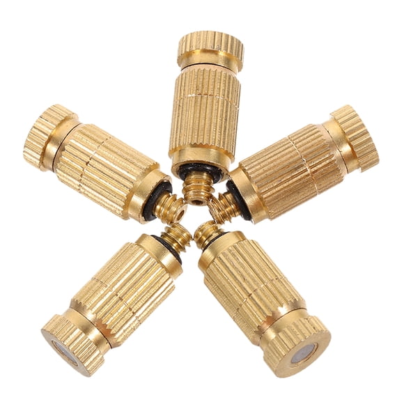 5Pcs Misting Nozzle Atomizing Spray Mister Nozzle Head Metal Mister Nozzle Replacement Nozzle