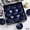 Sapphire, variant on 9 Pcs Velvet Christmas Balls Ornaments, 3.15 Inch Velvet Balls with Decorative Rhinestones Christmas Hanging Ornament for Xmas Tree, Wreaths, Fireplace, Windows