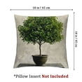 thumbnail image 4 of nygtbtfer Throw Pillow Covers Cushion Case Hand-Painted with Green Tree Plant Pillowcase Spring Summer Farmhouse Outdoor Decor White, 4 of 7