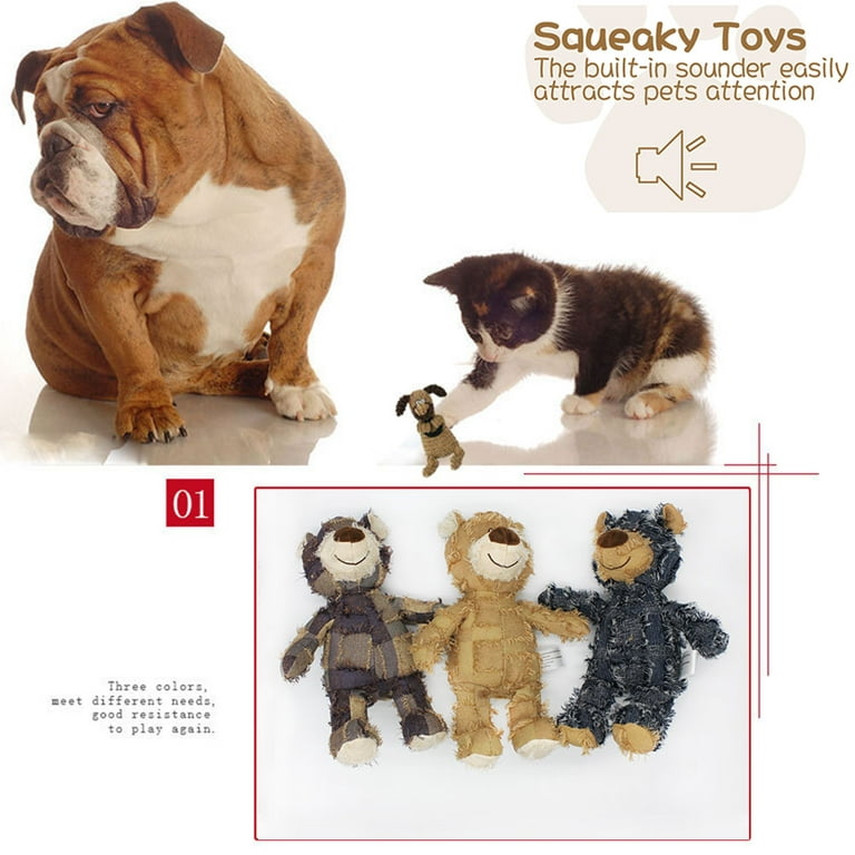 Dog Teething Toys for Puppies - Squeaky Plush for Puppies to Keep Them  Busy, Anxiety Relief. Dog