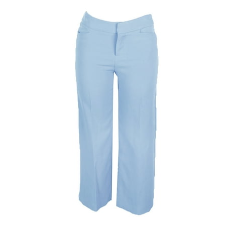Inc International Concepts Dusty Blue Cropped Wide-Leg Pants 6