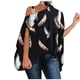 thumbnail image 1 of Mujeres Casual Media manga de murciélago Cuello halter Hombro Impreso Blusa suelta Tops Fridja  czfsfas1718, 1 of 6