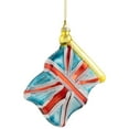 thumbnail image 3 of Northlight 3.5" Union Jack Flag Glass Christmas Ornament, 3 of 5