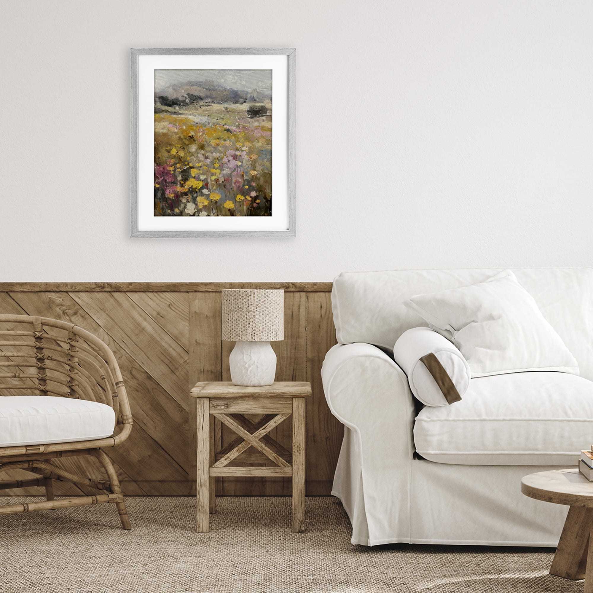 Stupell Industries Meadow's Heartbeat Abstraction Gray Framed Print Under Glass, design by Svetlana Aleynikova