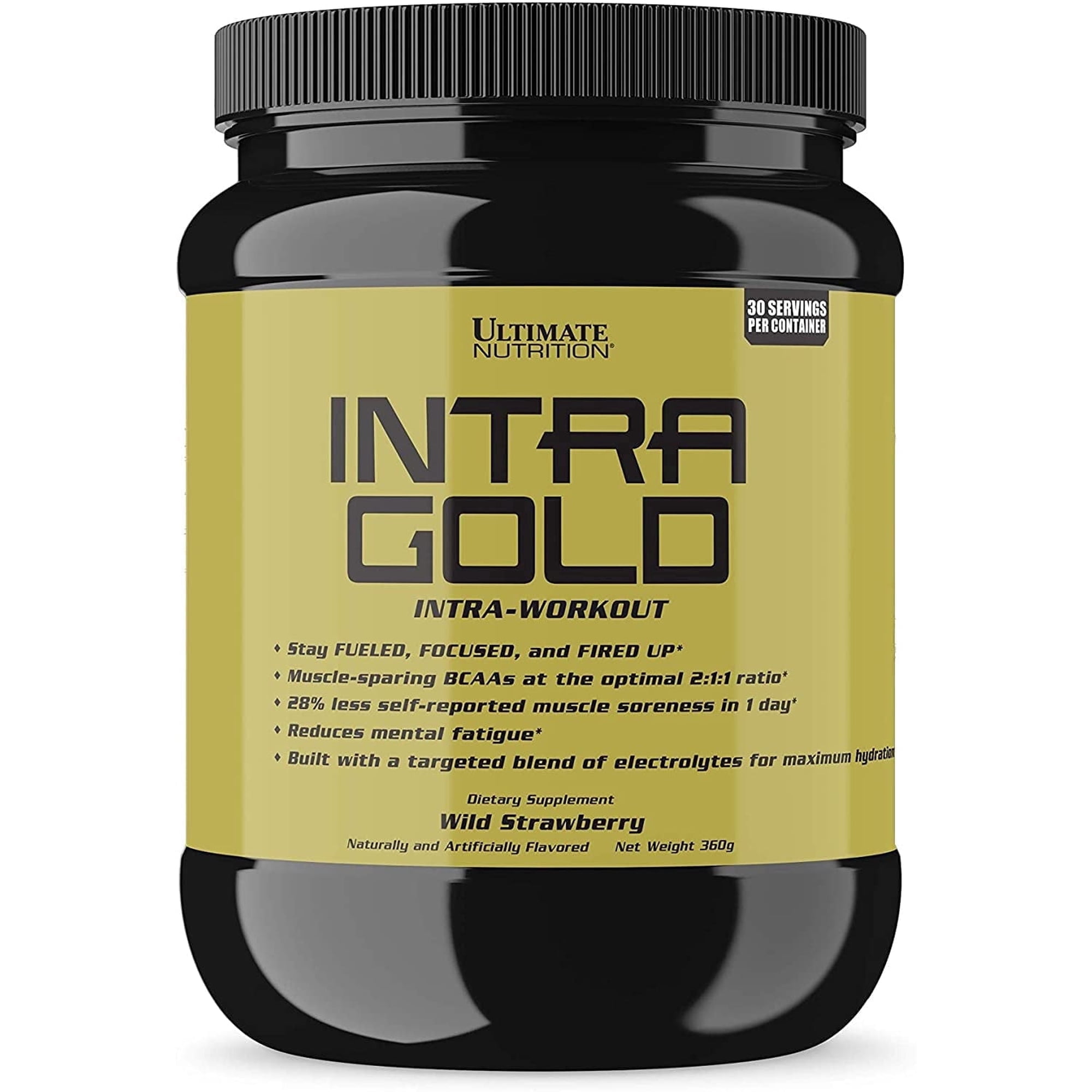Ultimate Nutrition Intra Gold Workout Supplement Powder, 30 Servings