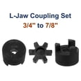 thumbnail image 3 of Uxcell 3/4" a 7/8" L100 Flexible 3-Piece L-Jaw Coupling Coupler Set & Araña de goma Buna-N NBR para equipo híbrido de división de troncos, 3 of 5
