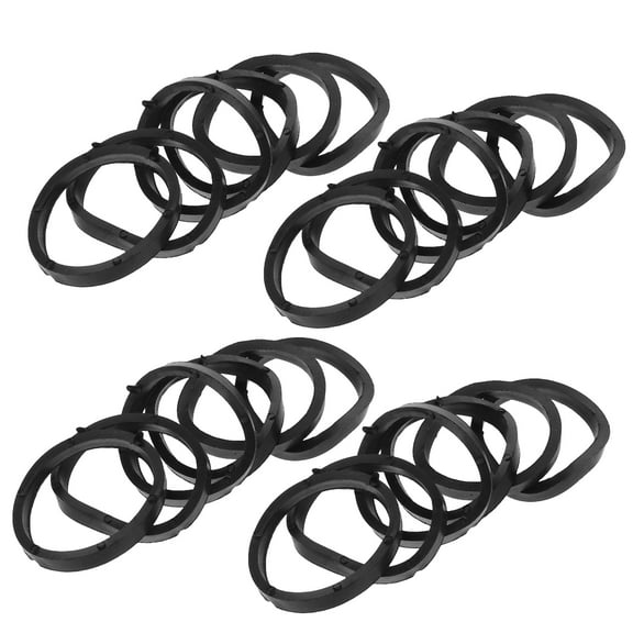 FOMIYES 50Pcs Black Rubber Barbell Attachments for Weightlifting Accessories and Exercise Gear