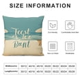 thumbnail image 5 of Beach Life Throw Pillow Cover Nautical Decoration Cushion Case,Blue Square Beach Decorative Pillow Case for Beach Bedroom Bed Outdoor Couch Sofa, 5 of 5