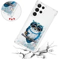 thumbnail image 5 of Slim Fit Phone Case for Samsung Galaxy S23 Ultra,Crystal Bling Quicksand Effect TPU Bumper Case with Four Corners Anti-Drop Protection Cover for Galaxy S23 Ultra,YBDT Owl, 5 of 7