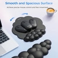 thumbnail image 6 of TECKNET BASICS Cloud Ergonomic Mouse Pad with Wrist Rest, Memory Foam Support & Non-Slip Base for Pain Relief, Office & Gaming， Black, 6 of 8