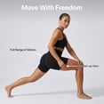 thumbnail image 3 of Ribbed Seamless High Waist Workout Biker Shorts, Tummy Control Gym Shorts, 3 of 6