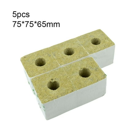 

5Pcs Grow Starter Cubes Plug Hydroponic Grow Media Cloning 75/100mm