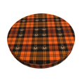 thumbnail image 2 of Round Bar Stool Seat Covers, Halloween Tartan Plaid Elastic Round Chair Cover Stool Seat Slipcover Bar Stool Cushions Round Pad for 12-14 inch, 2 of 7
