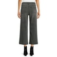 thumbnail image 6 of Time and Tru Women's High Rise Wide Leg Crop Utility Jeans, 26.5" Inseam, Sizes 2-20, 6 of 6