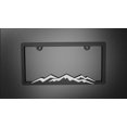 thumbnail image 4 of Marco de matrícula XCLPF Mountain Nature blanco sobre negro, 4 of 5