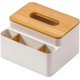 thumbnail image 1 of Facial Tissue Box Cover For 7*4.5*4 Inchl*w*h) Tissue Surface Acrylic With Bamboo Cover Tissue Box, 1 of 5